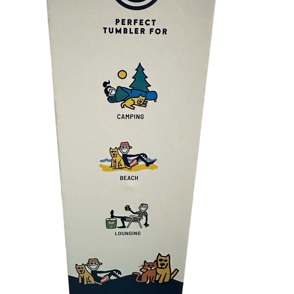 NIB Life is Good 32oz Voyager Tumbler Light Blue w/straw & Cleaning Brush - Picture 5 of 6